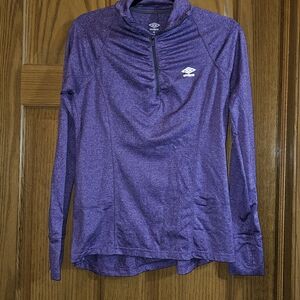 Umbro Women's Heathered Purple Long Sleeve Top